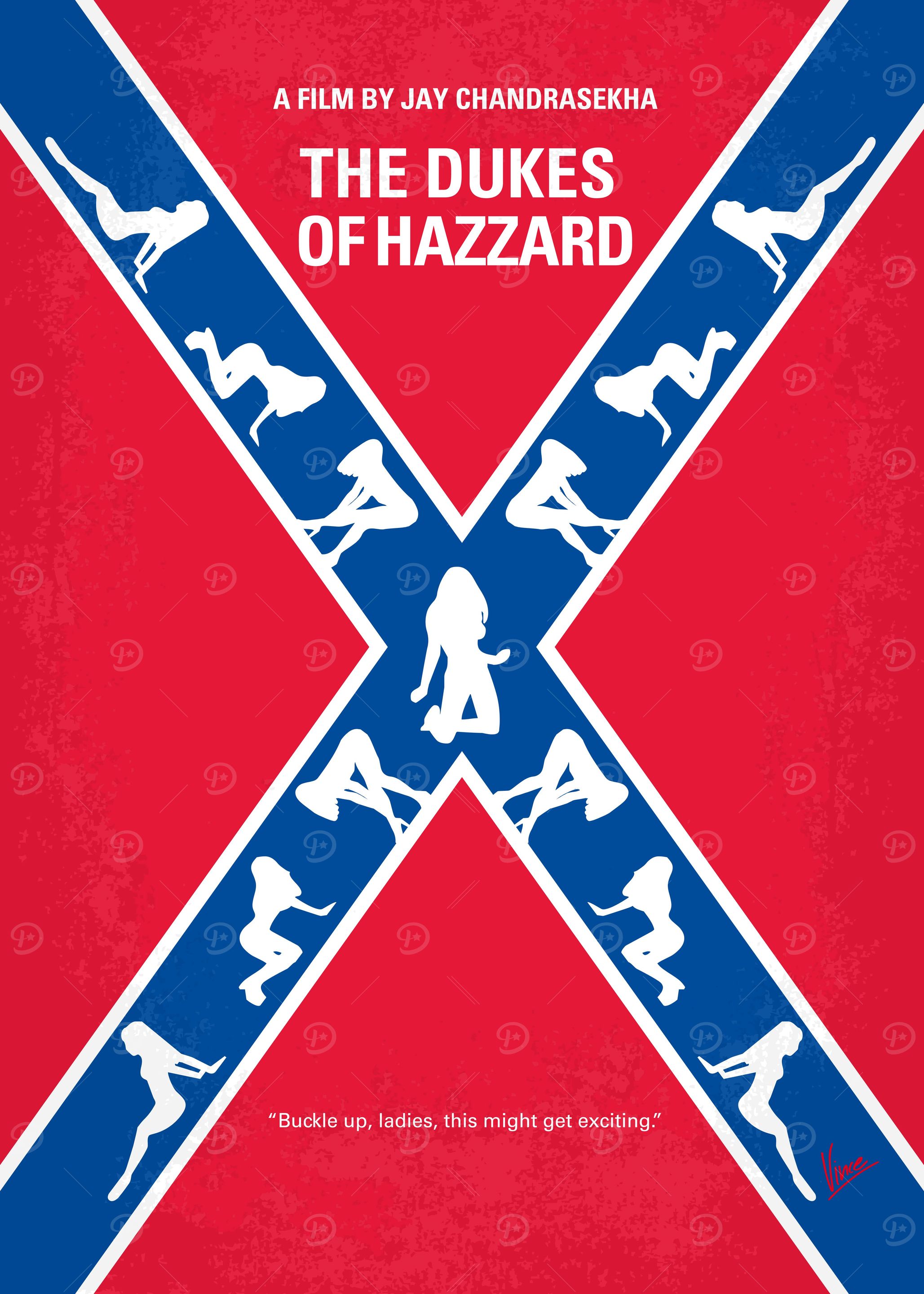 No108 My The Dukes of Hazzard minimal movie poster Cou ...