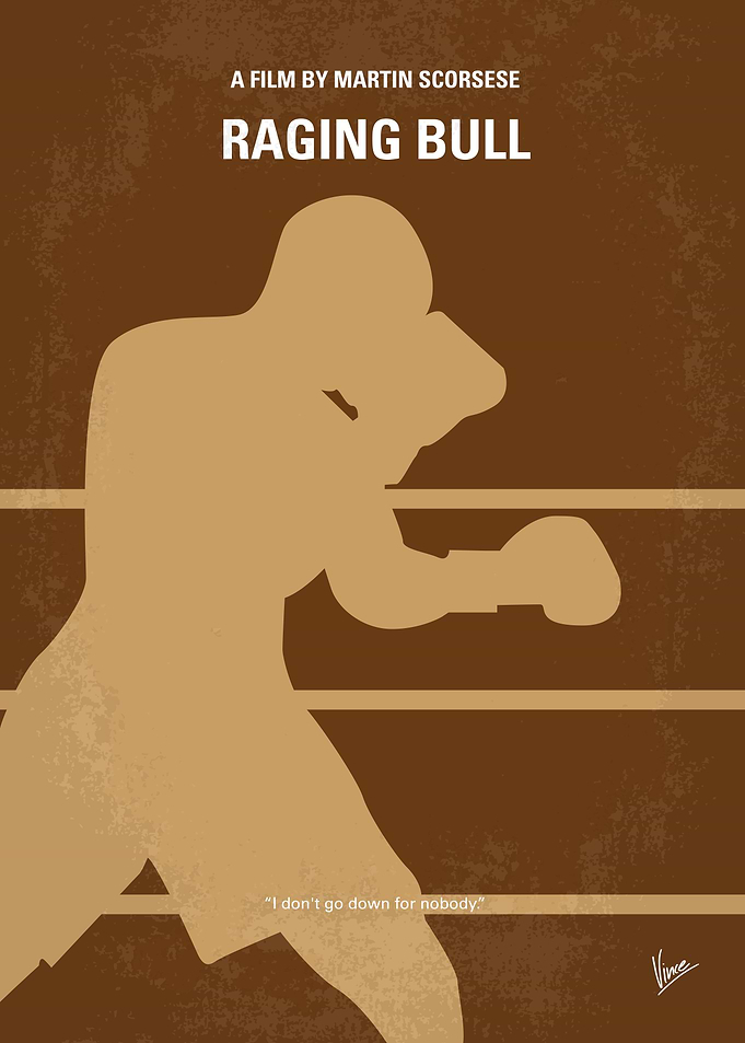 No174 My Raging Bull minimal movie poster An emotional ...