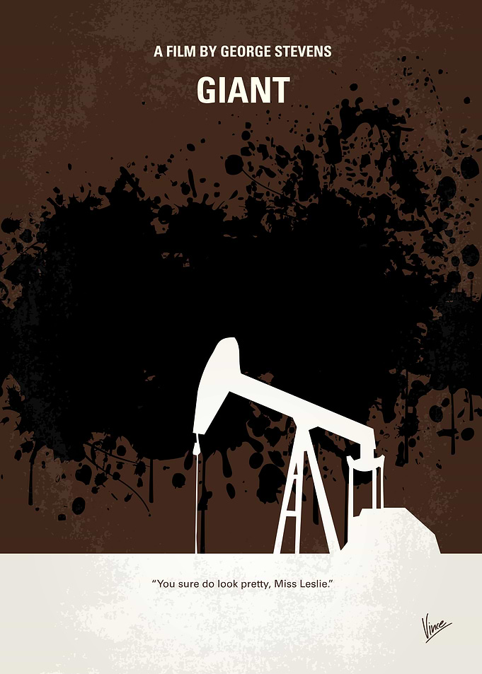 No102 My GIANT minimal movie poster Sprawling epic cov ...