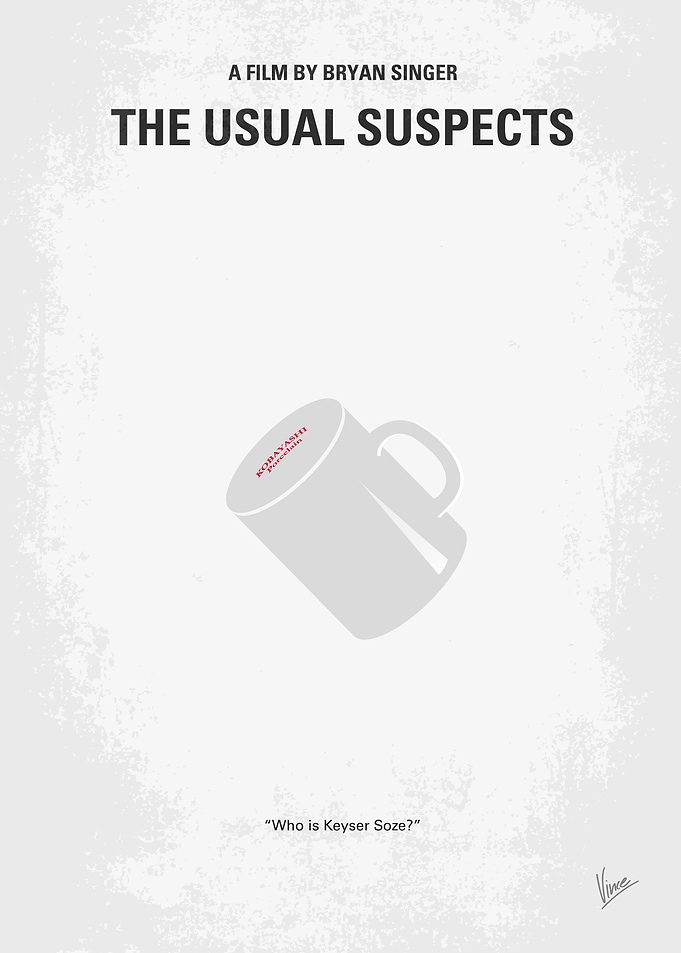 No095 My The usual suspects minimal movie poster A boa ...