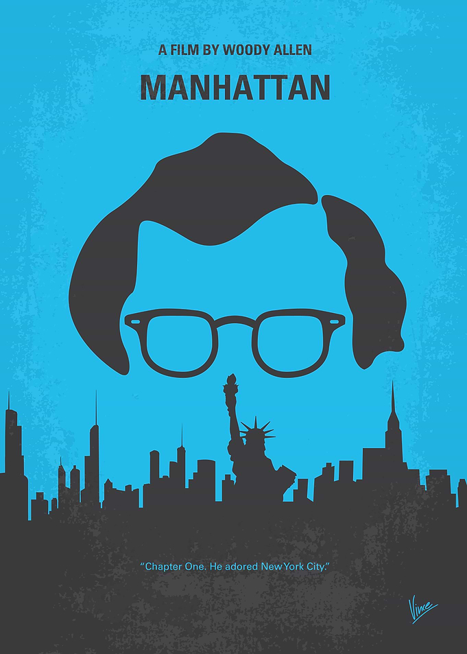 No146 My Manhattan minimal movie poster The life of a ...