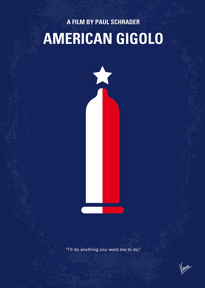No150 My American Gigolo minimal movie poster Julian m ...