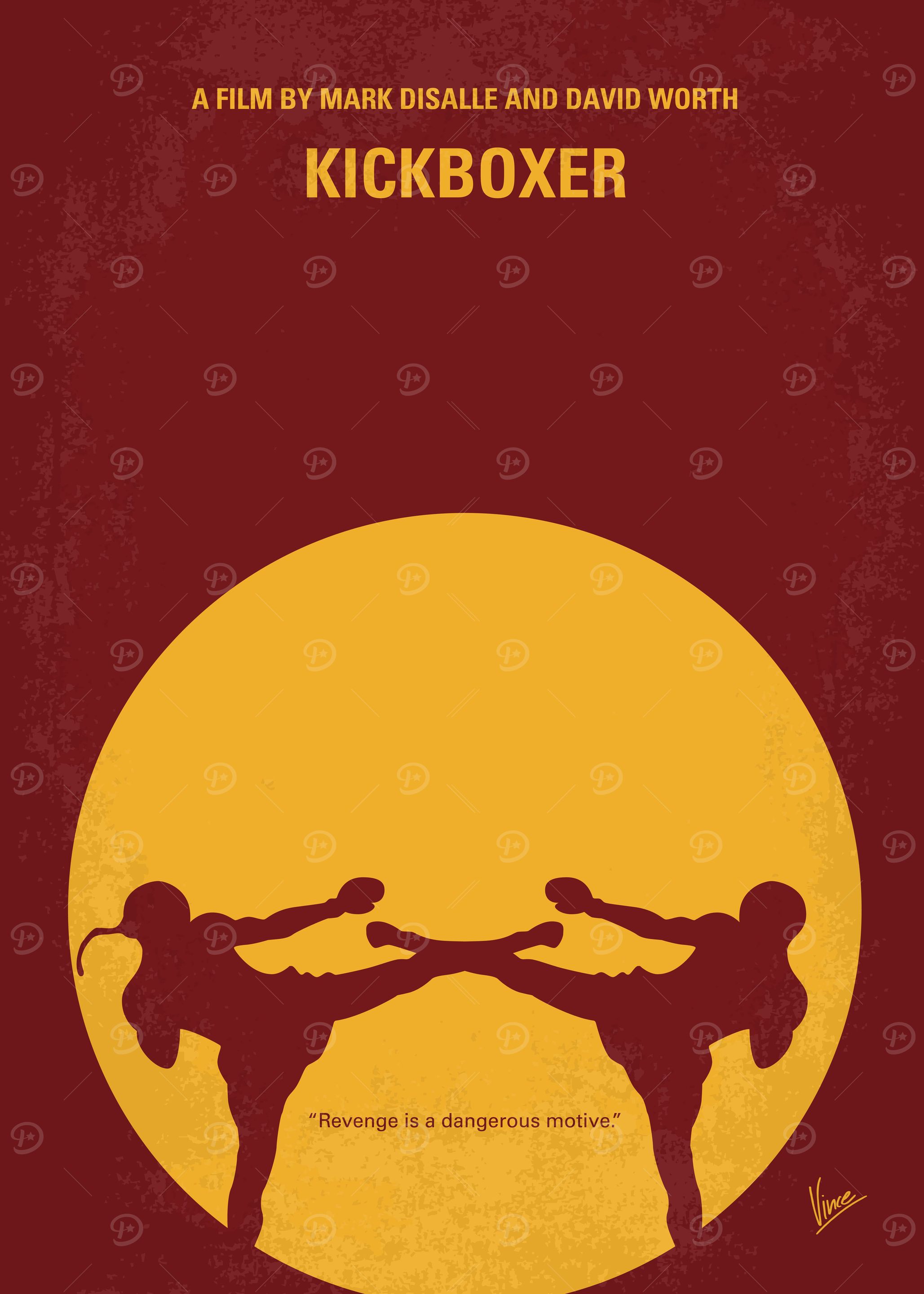No178 My Kickboxer minimal movie poster Kurt Sloane mu ...