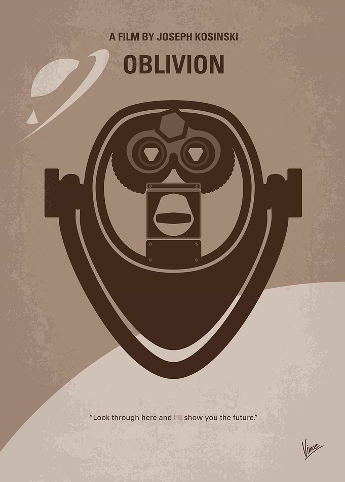 No217 My Oblivion minimal movie poster A veteran assig ...