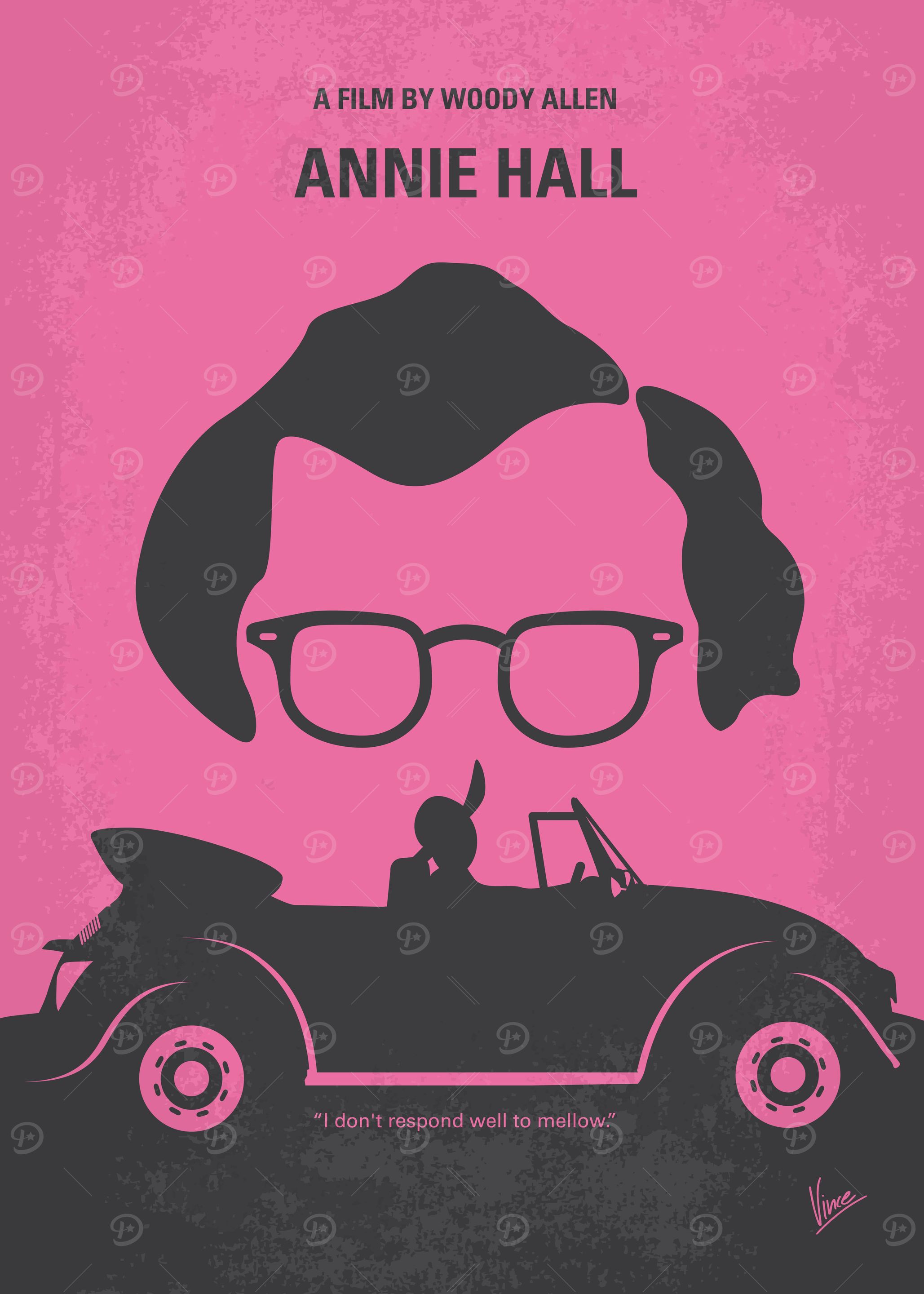 No147 My Annie Hall minimal movie poster Neurotic New ...
