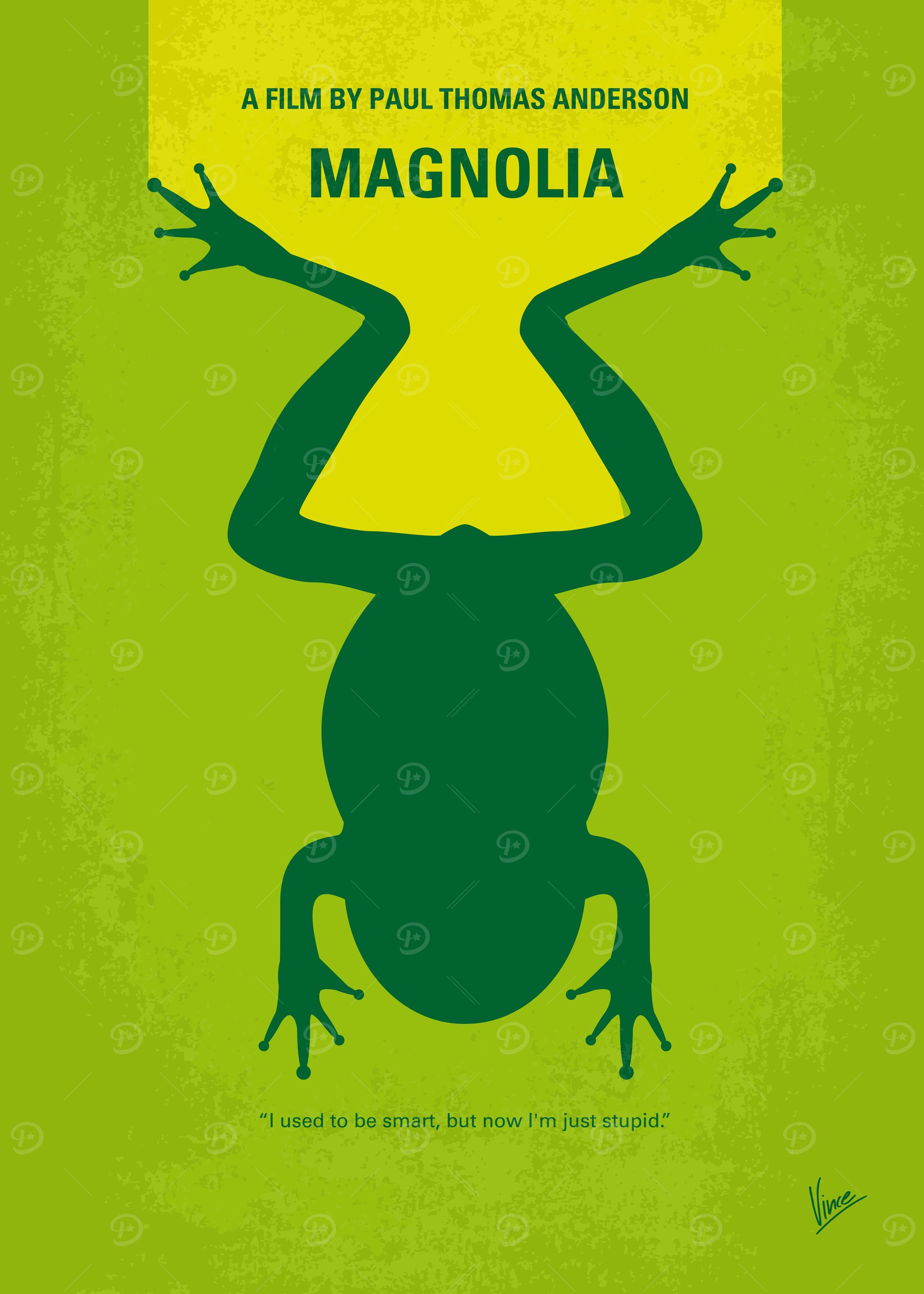 No159 My MAGNOLIA minimal movie poster An epic mosaic ...