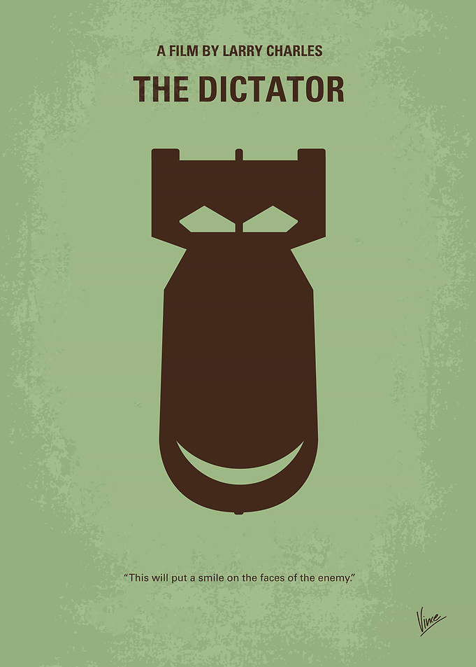 No212 My The Dictator minimal movie poster The heroic ...