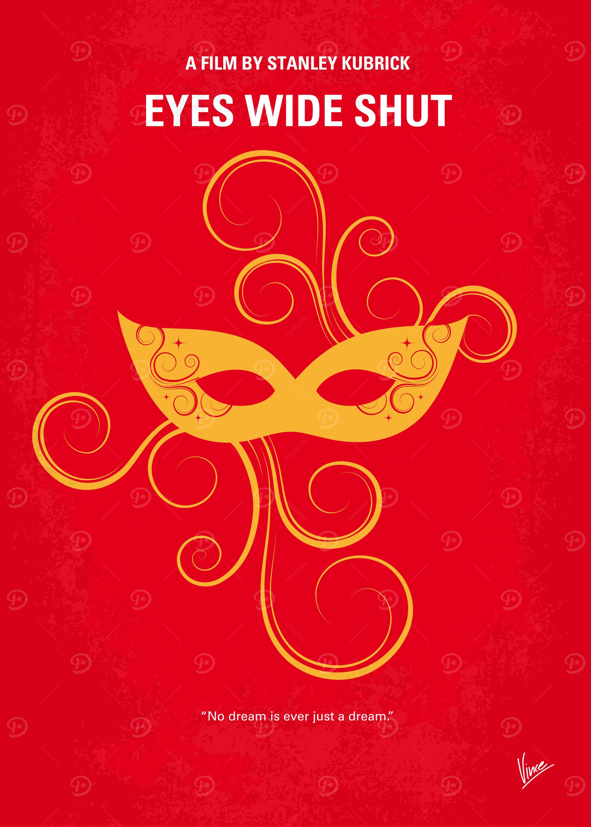 No164 My Eyes wide shut minimal movie poster A New Yor ...