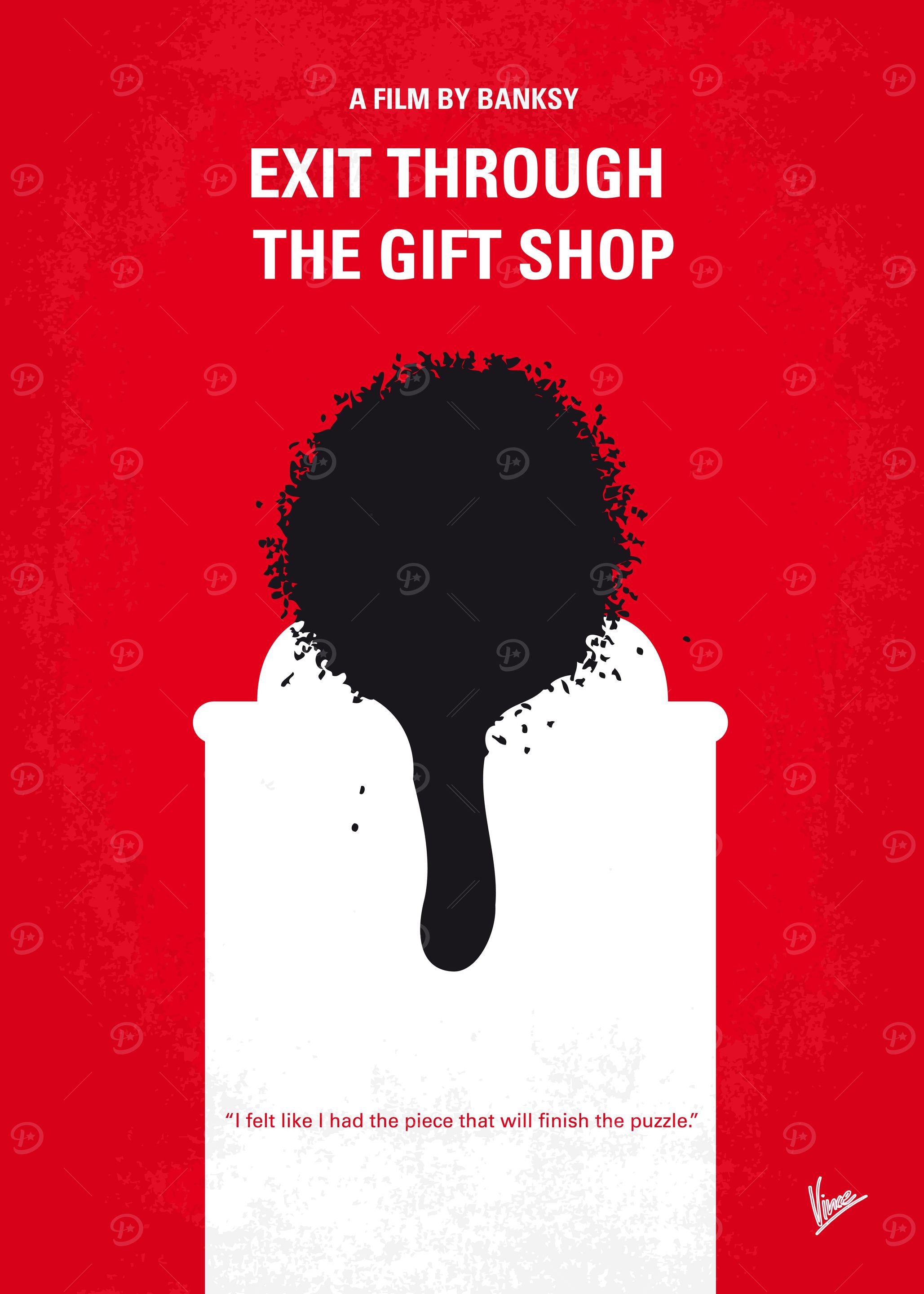 No130 My Exit Through the Gift Shop minimal movie poste ...