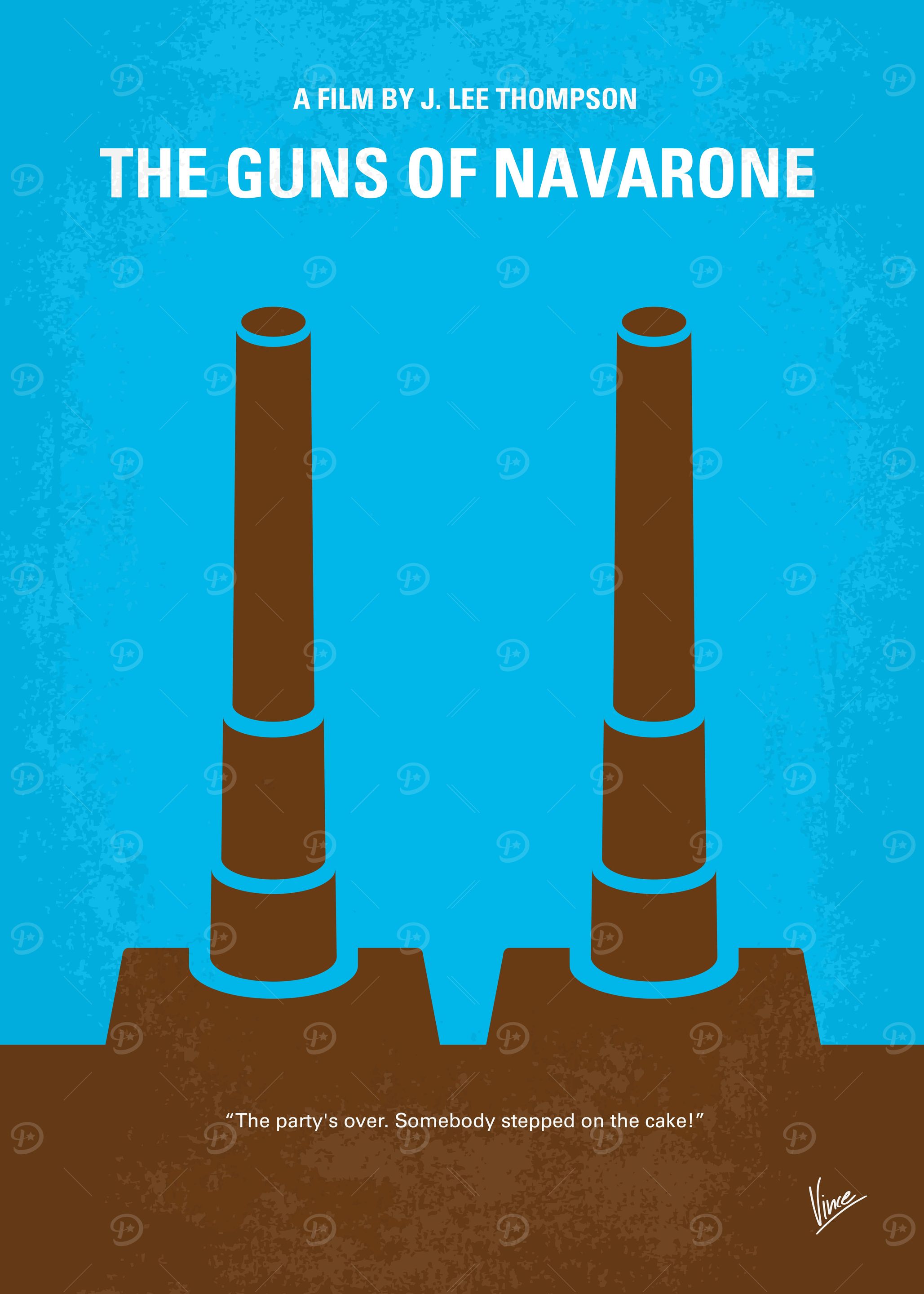 No168 My The Guns of Navarone minimal movie poster A B ...