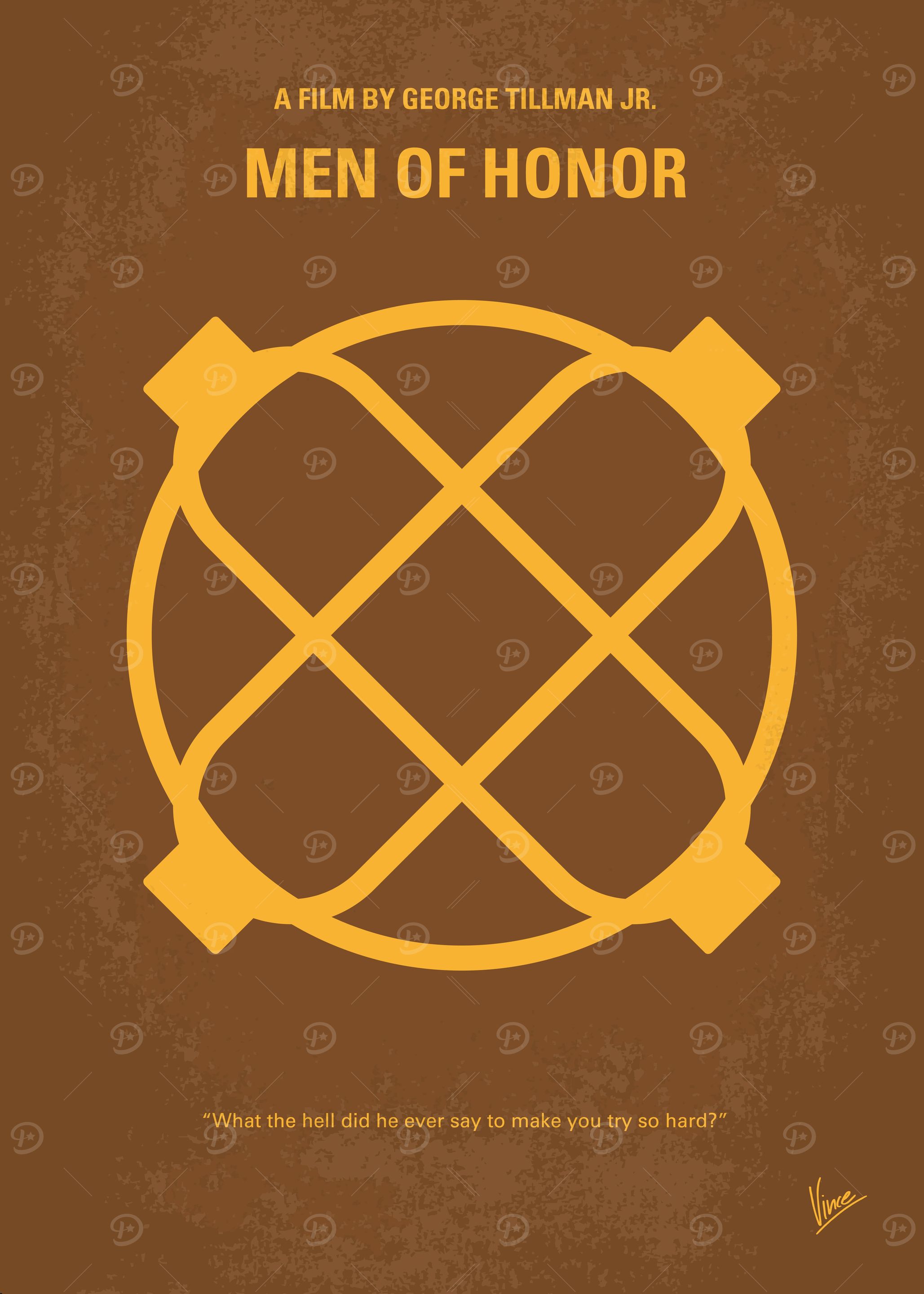 No099 My Men of Honor minimal movie poster The story o ...