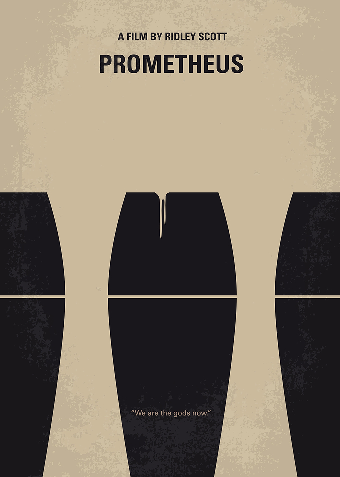 No157 My Prometheus minimal movie poster A team of exp ...
