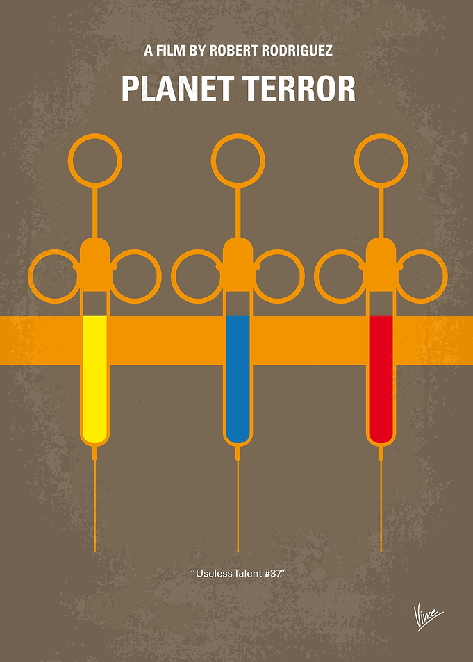 No165 My Planet Terror minimal movie poster After an e ...