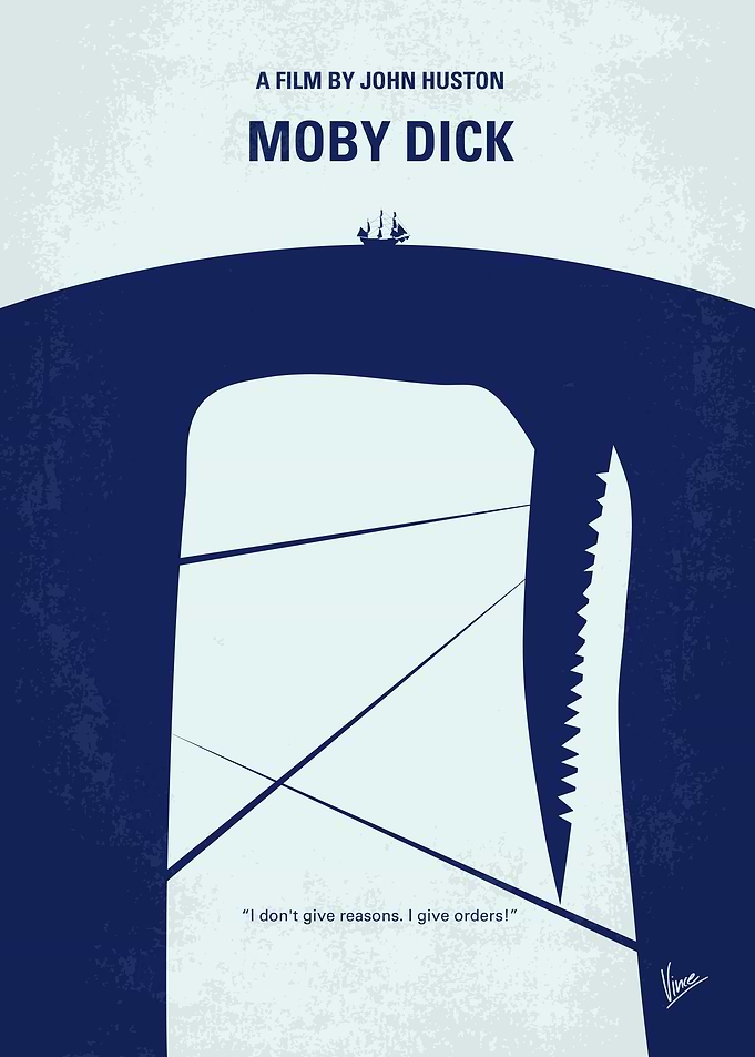 No267 My MOBY DICK minimal movie poster The sole survi ...