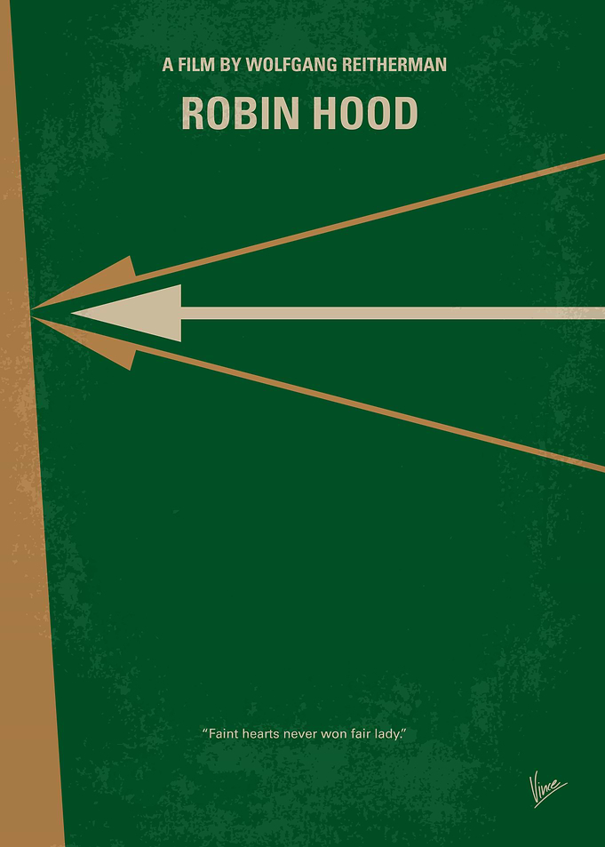 No237 My Robin Hood minimal movie poster The story of ...