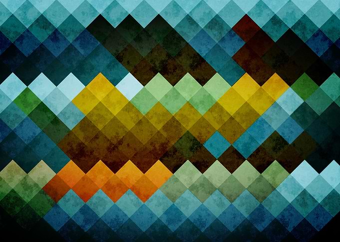 Abstract Cubes BYG