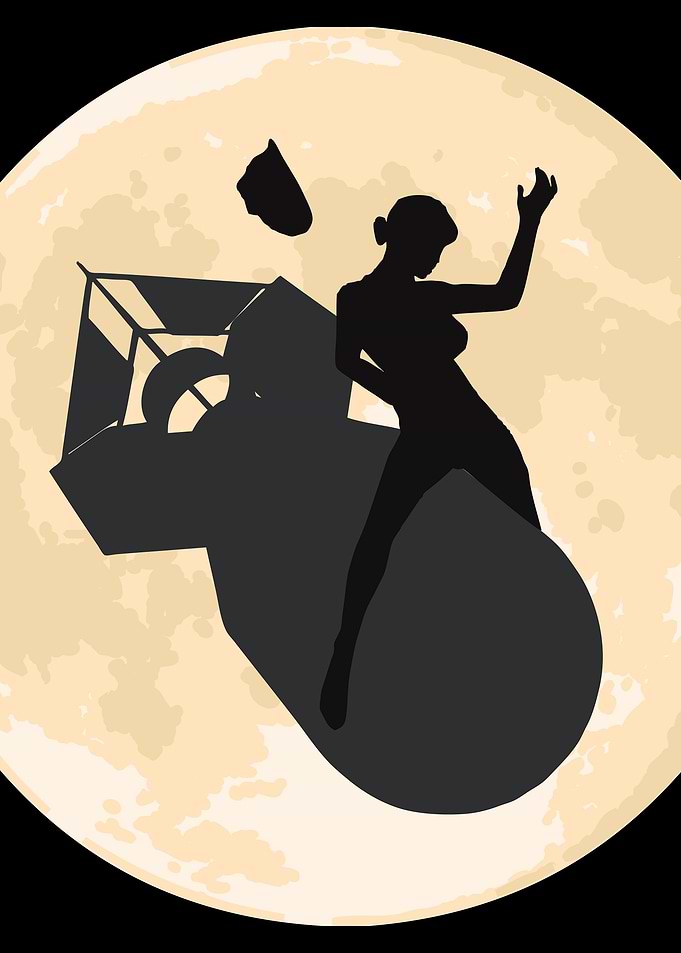 Girl Riding Bomb - Forget the bull when you can ride th ...
