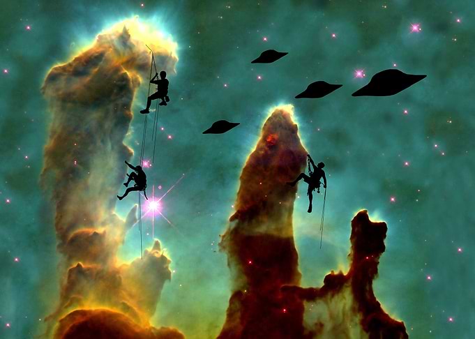 Cloud Climbing In Space