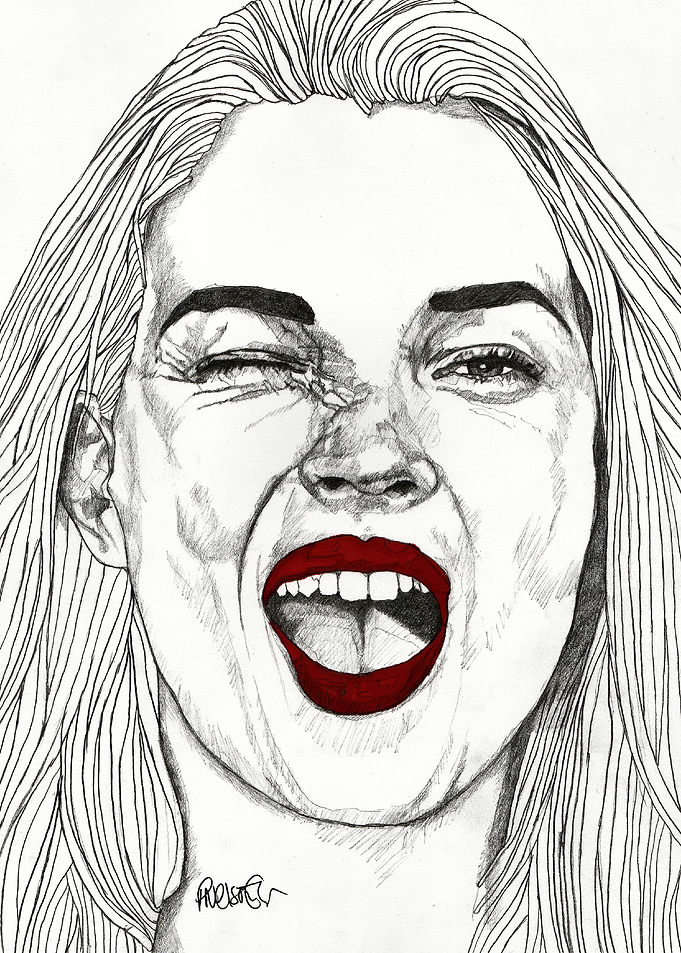 Kate with the Red Lips Part of my 'Red Lips' series of ...