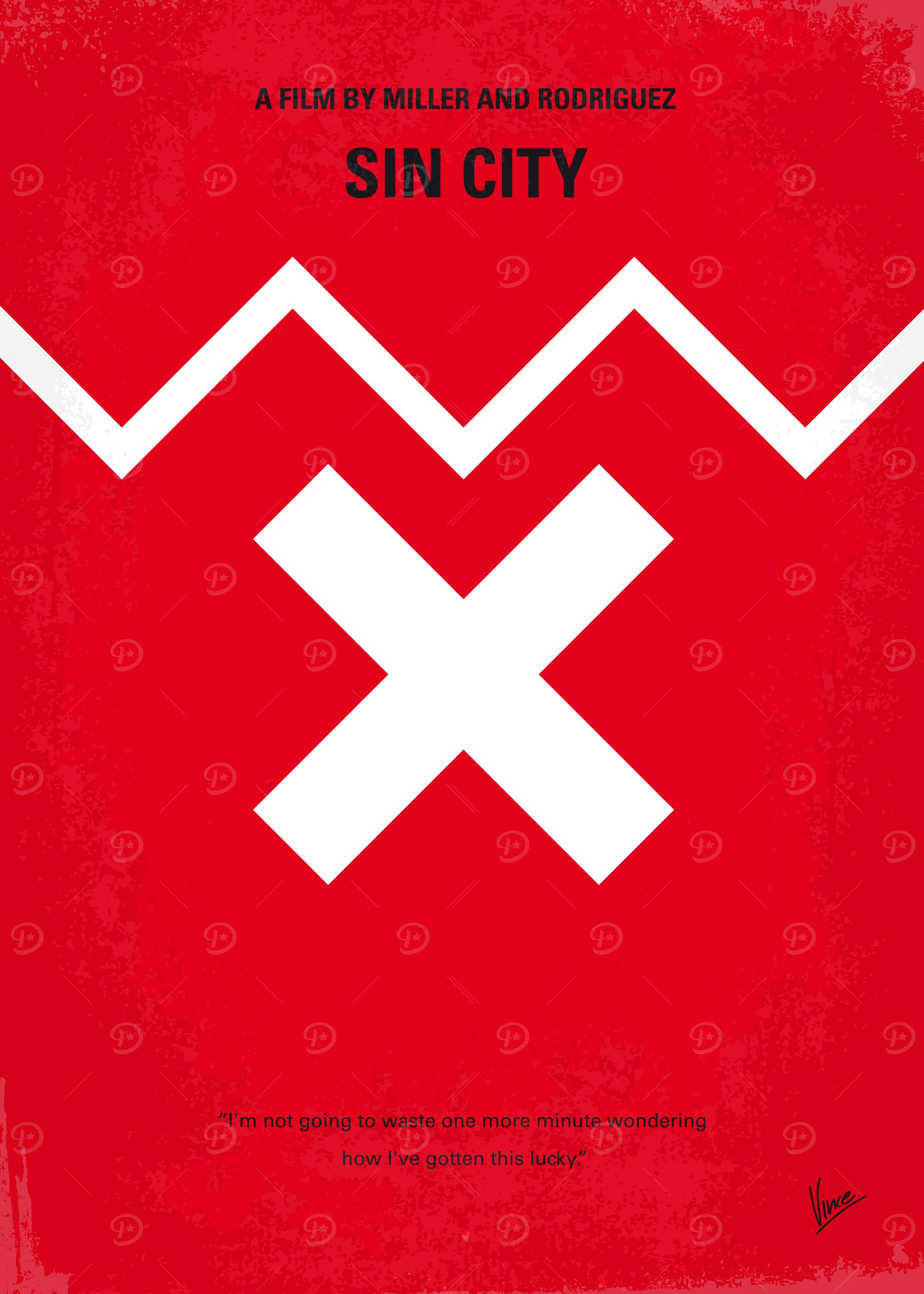 No304 My SIN CITY minimal movie poster A film that exp ...
