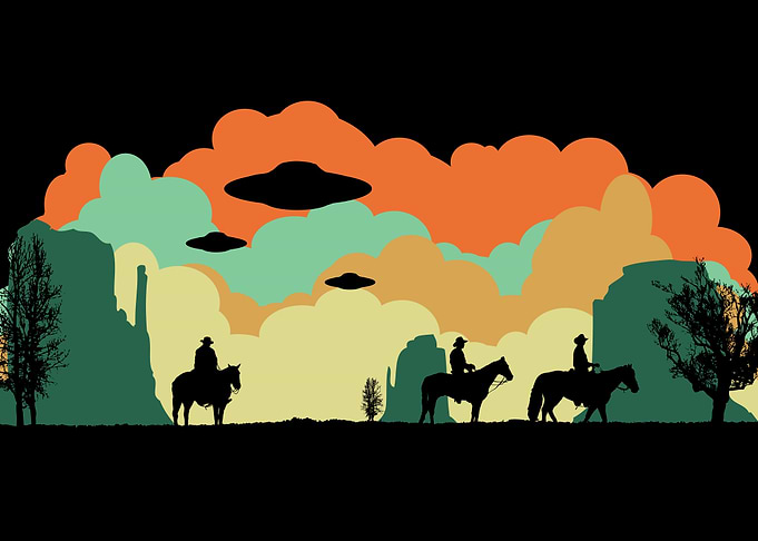 Cowboys and Aliens! What mix could be better…