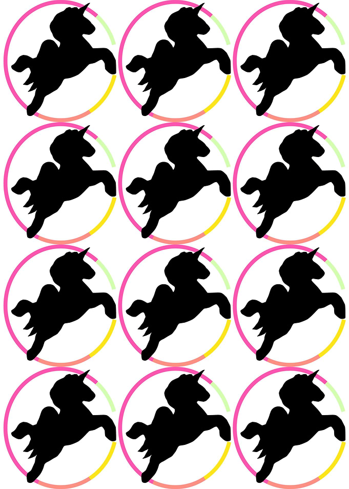 neon unicorn pat. BY GASPO