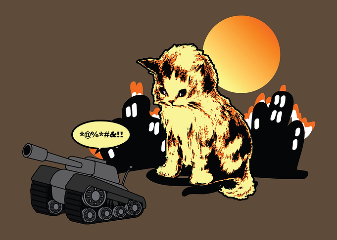 Kitty Scape - Big Kitty! Run Away!