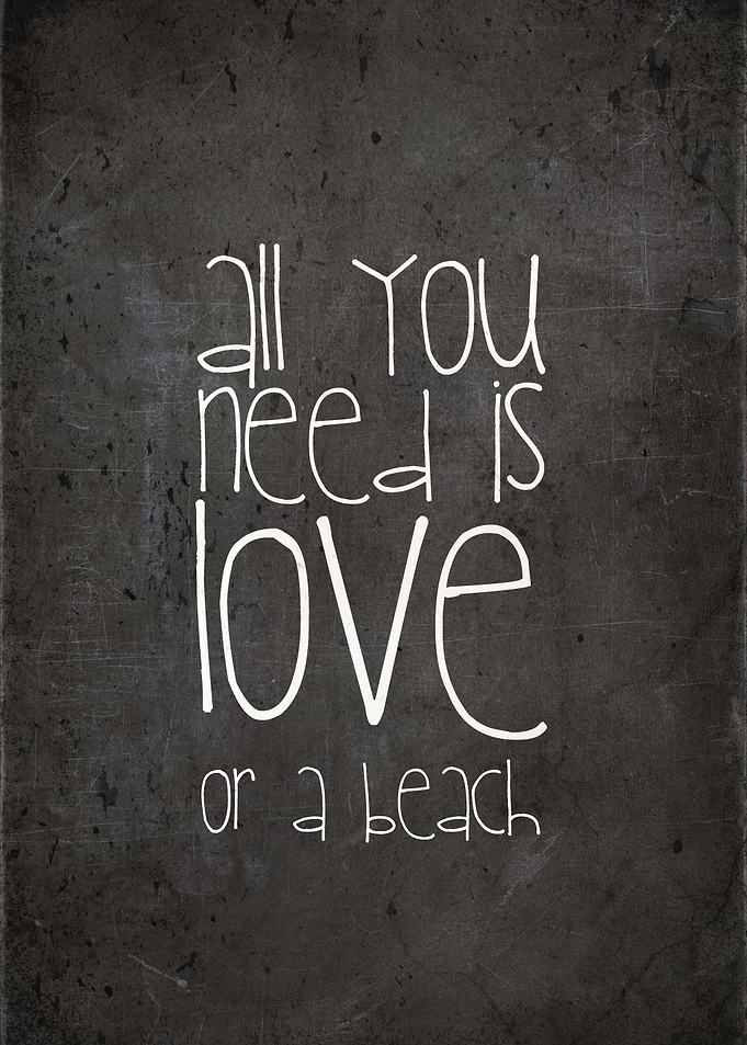 ALL YOU NEED IS LOVE OR A