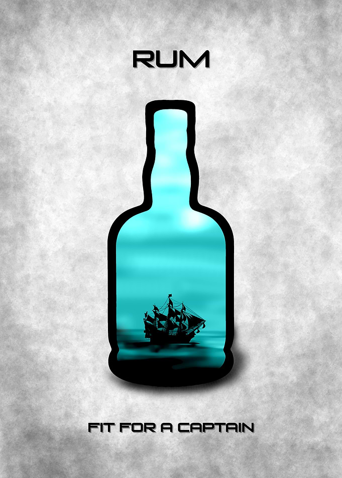 Rum, Fit For A Captain (detailed white)