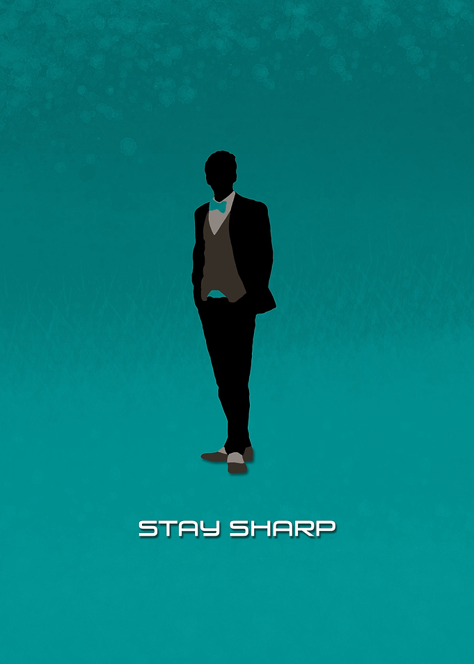 Stay Sharp (blue)