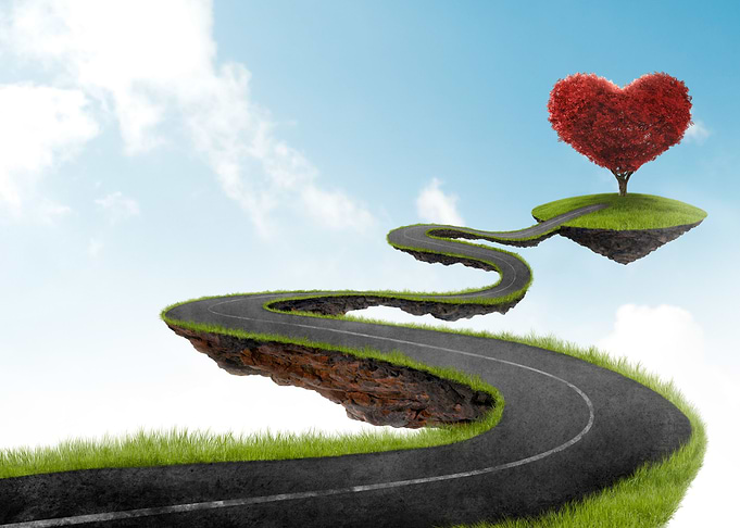 The road to Heart tree