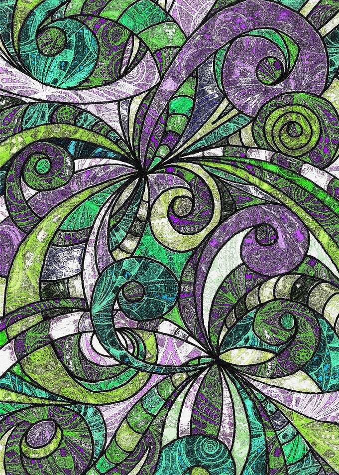Drawing Floral Zentangle G207