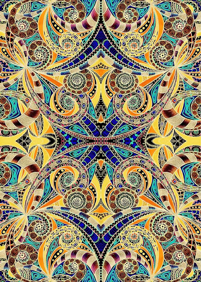 Drawing Floral Zentangle G240