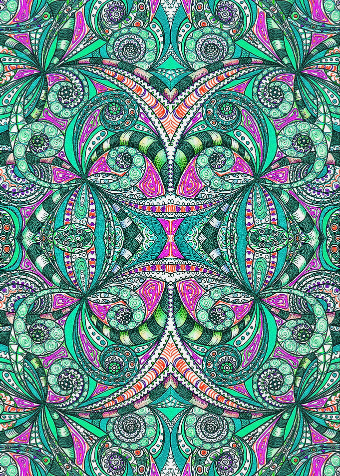 Drawing Floral Zentangle G207