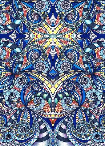 Drawing Floral Zentangle G7B