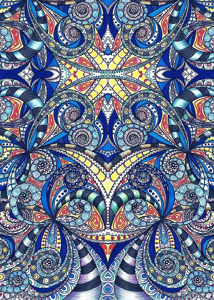Drawing Floral Zentangle G7B
