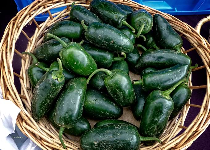 Jalapeños in a. Basket