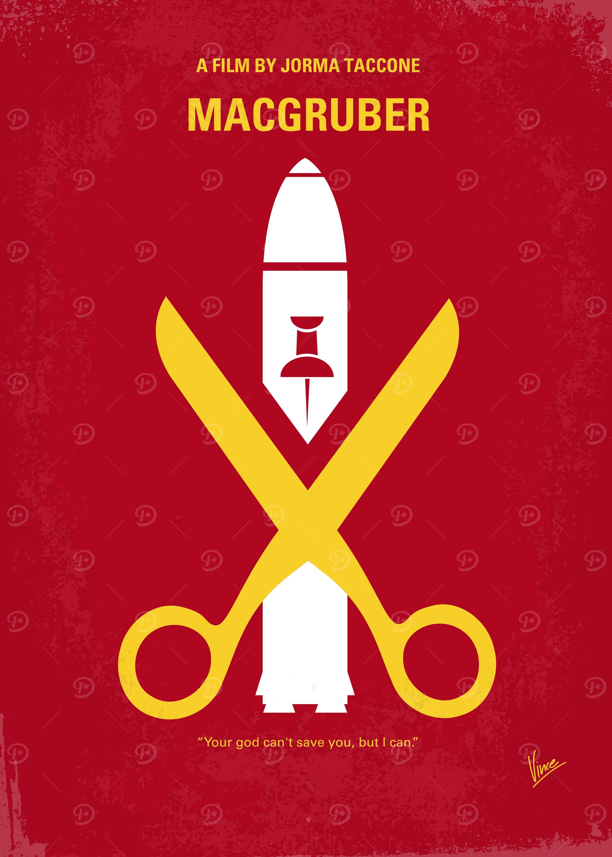 No317 My MacGruber minimal movie poster Ex-special ope ...