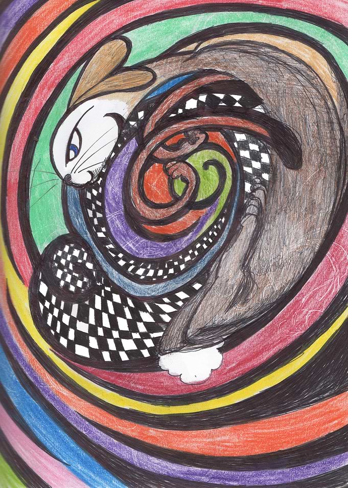 Down the rabbit hole. A trippy version of what Alice ma ...