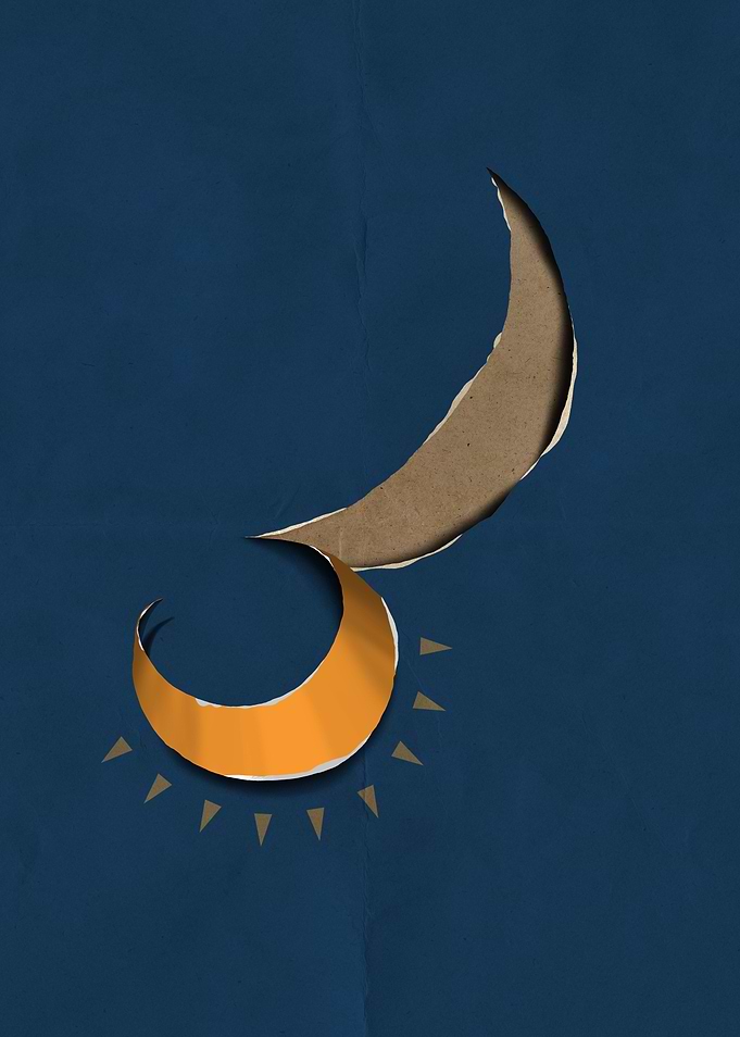 moon and sun