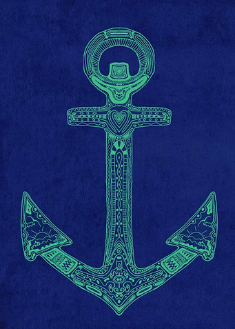 Anchor; ornate anchor
