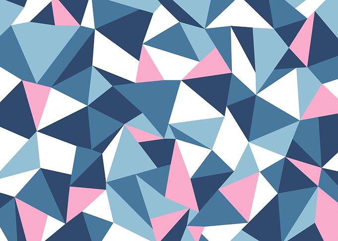 Abstraction Blue and Pink