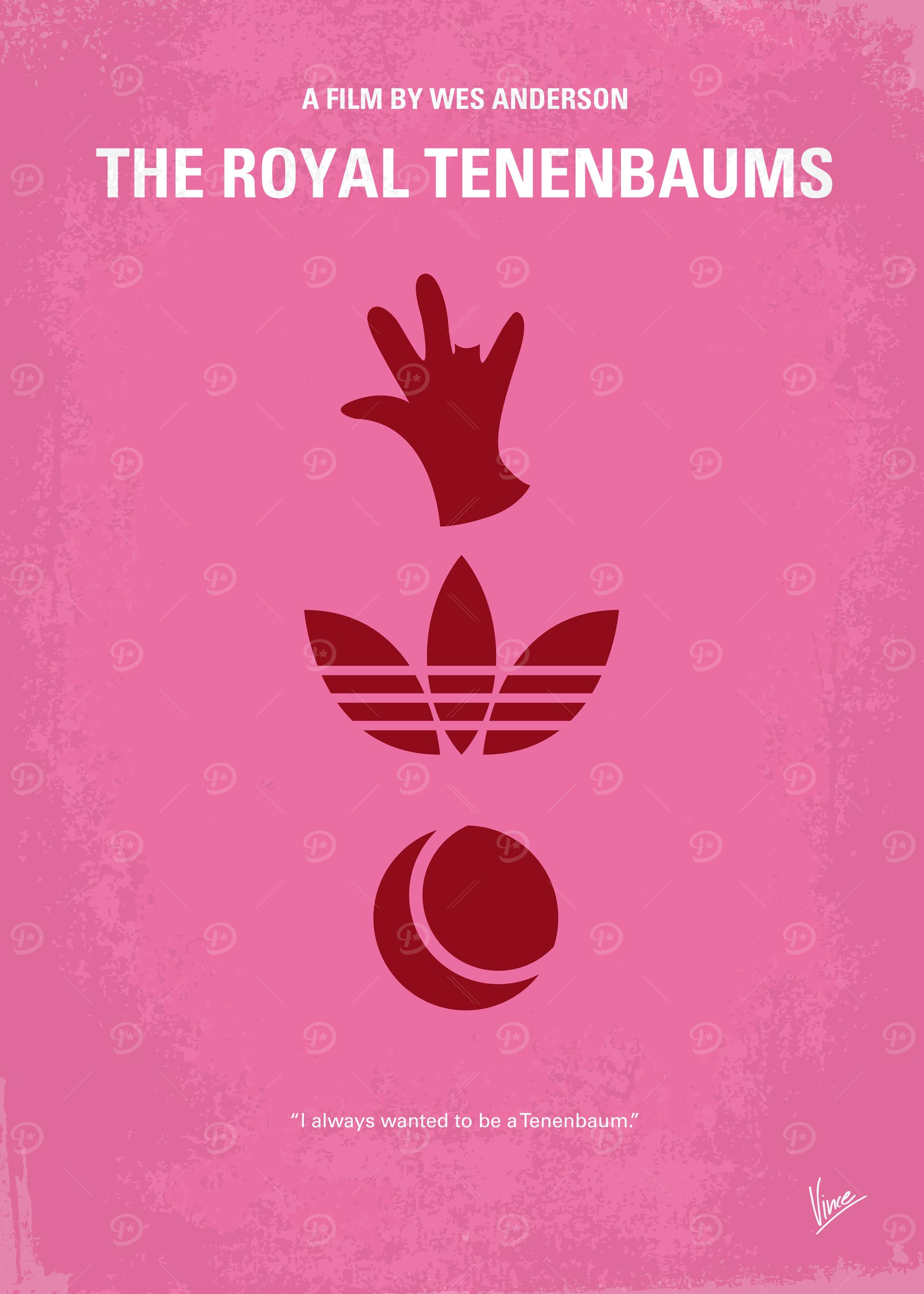 No320 My The Royal Tenenbaums minimal movie poster An ...
