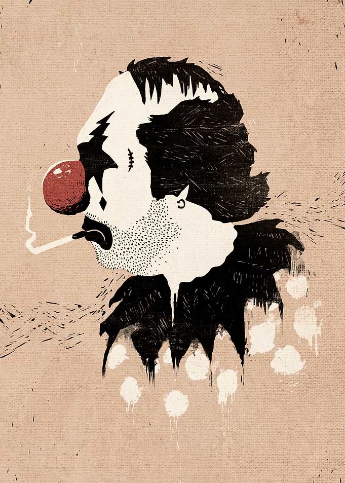 Clown Hates Carnival - Vintage Style Alternate Colors