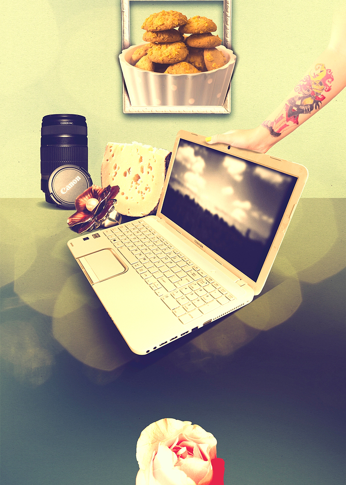 A graphic designer's self-portrait