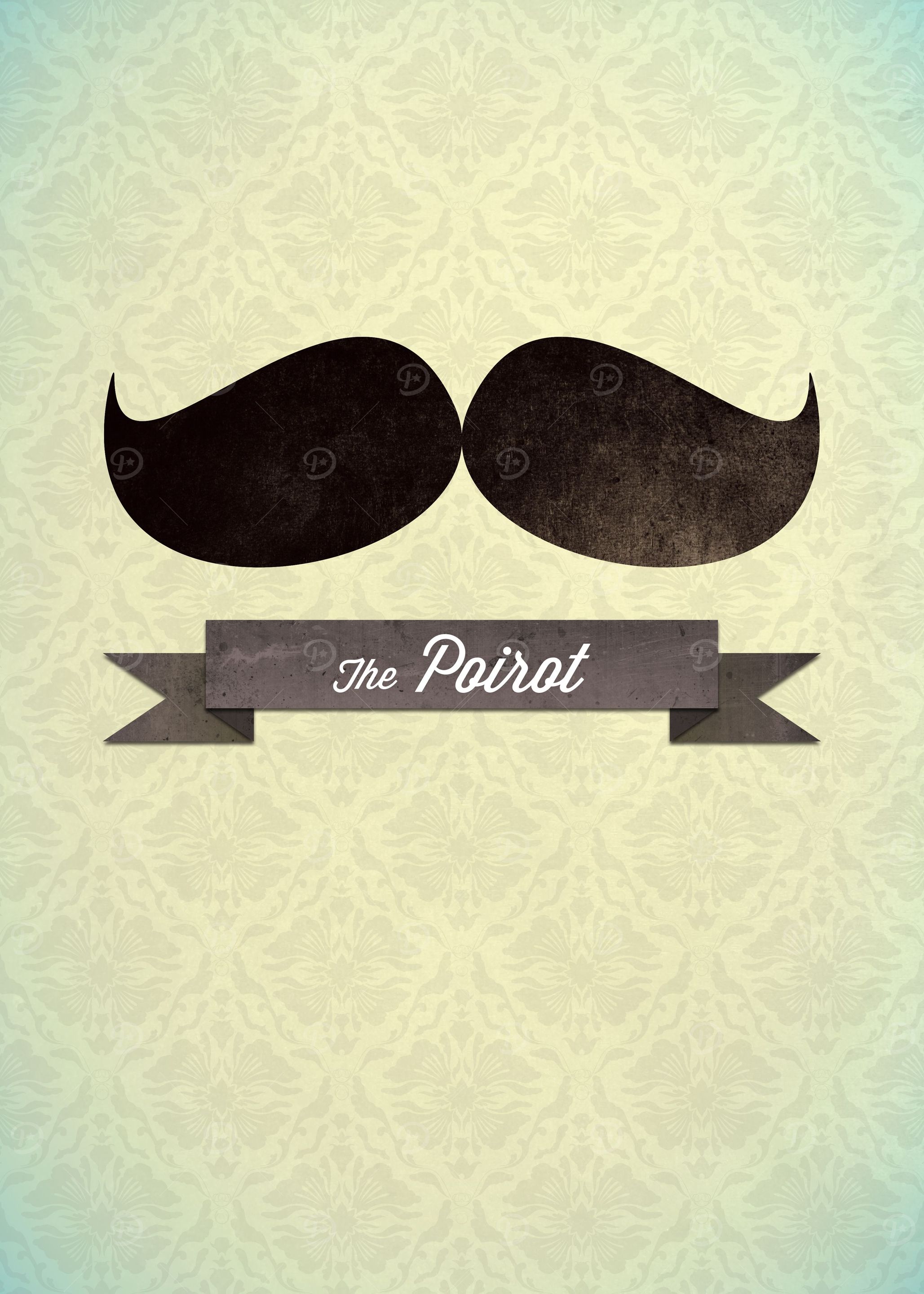 Inspired by the famous Hercule Poirot moustache.