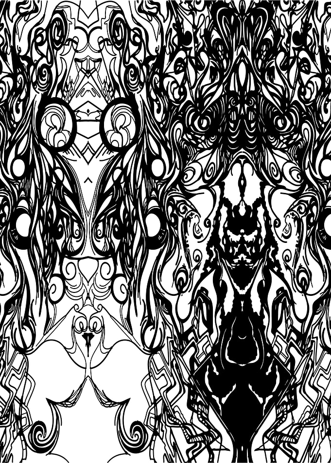 Black and White Line Pattern