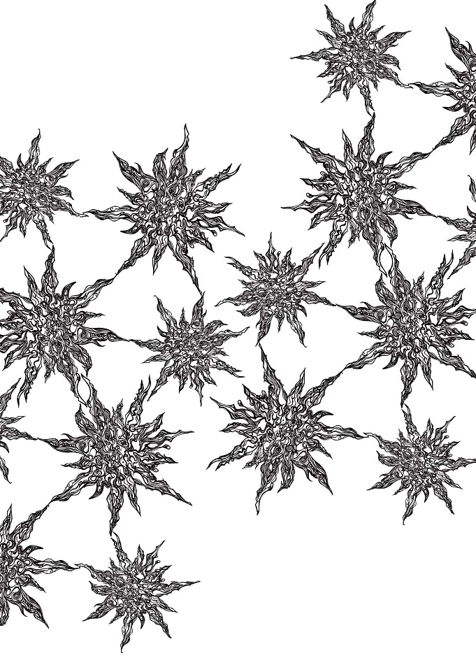 Abstract Sun Constellation