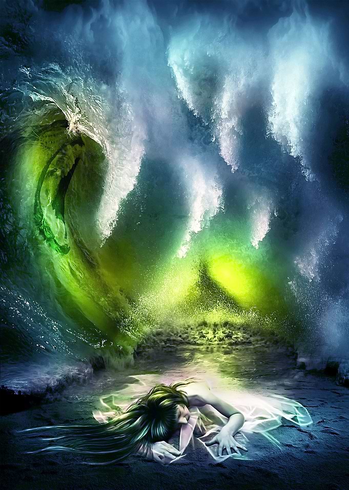 Beneath