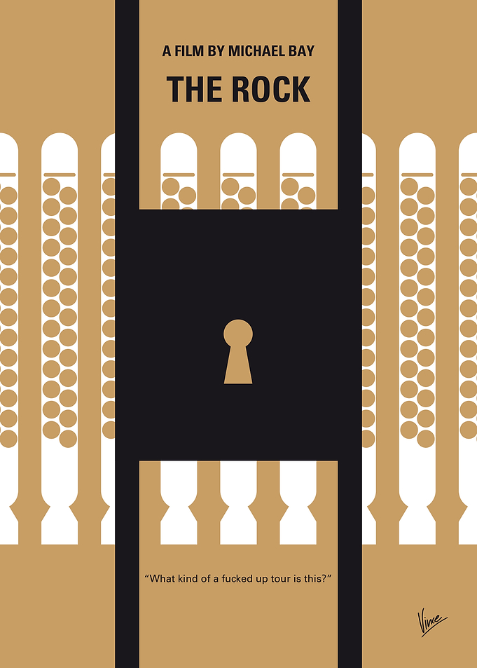 No339 My The Rock minimal movie poster A mild-mannered ...